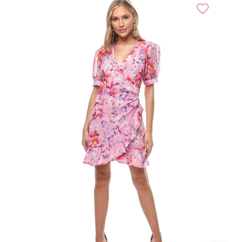 Floral Bardot dress
